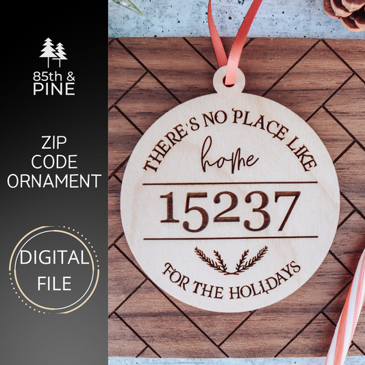 SVG Zip Code Ornament