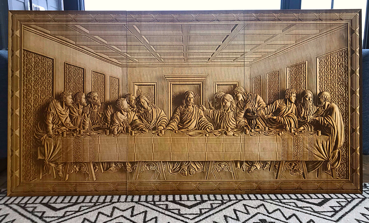 The Last Supper (3D Illusion Engraving)